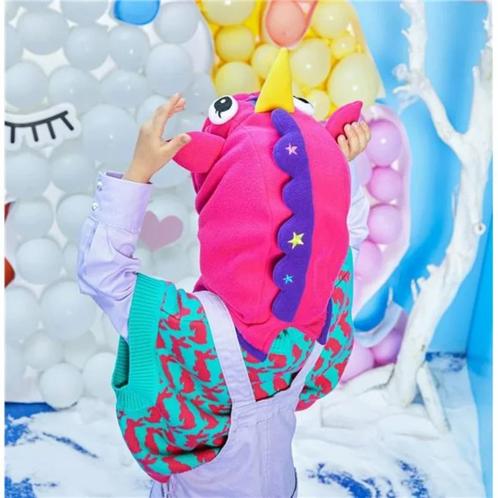 Kids Winter Hats Balaclava Ski Mask Windproof Adjustable Face Mask Neck Warmer
